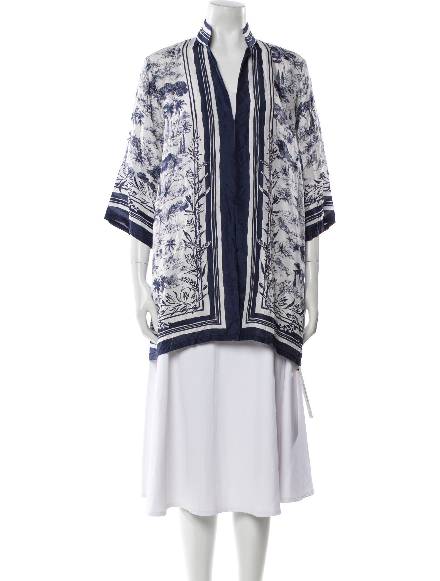 Tory Burch Silk Printed Robe