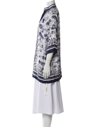 Tory Burch Silk Printed Robe
