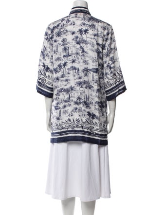 Tory Burch Silk Printed Robe