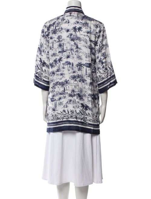 Tory Burch Silk Printed Robe