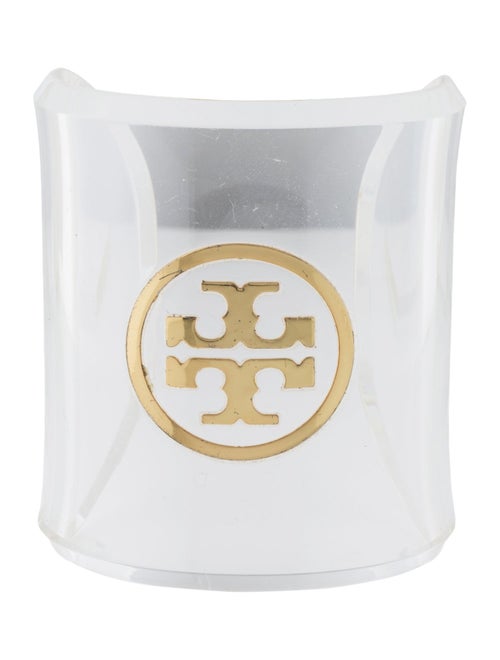 Tory Burch Resin Logo Cuff Bracelet