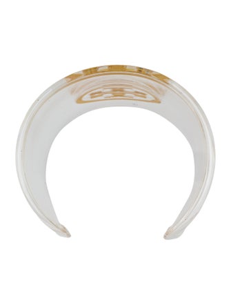 Tory Burch Resin Logo Cuff Bracelet