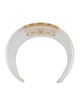 Tory Burch Resin Logo Cuff Bracelet