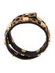 Tory Burch Leopard Print Double Wrap Bracelet