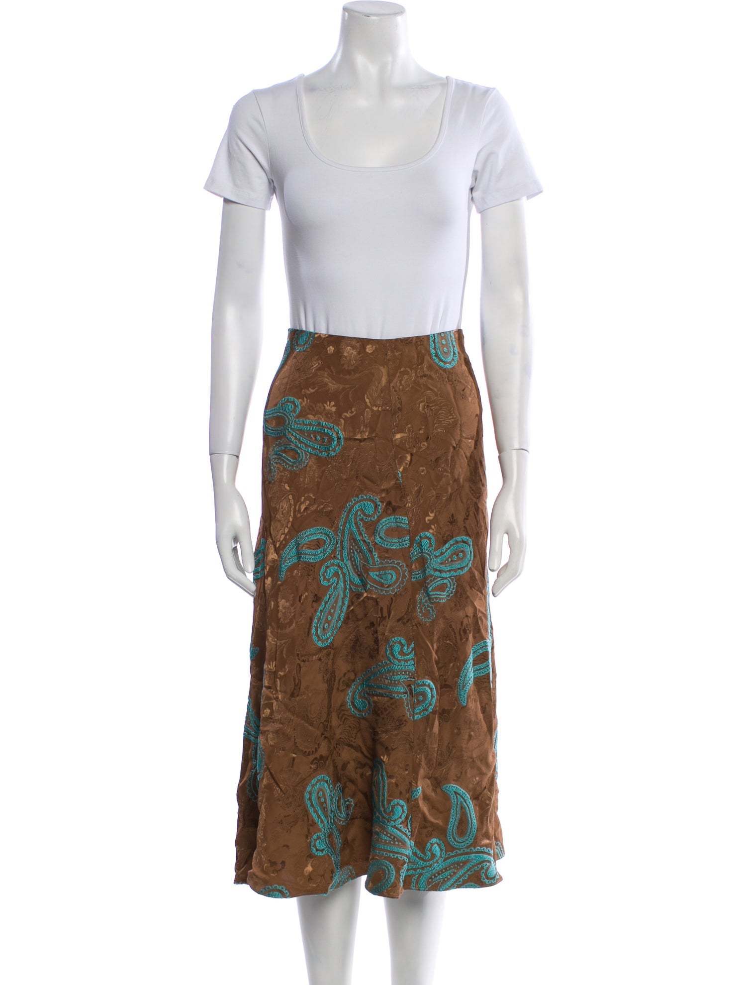 Tory Burch Paisley Print Skirt Set