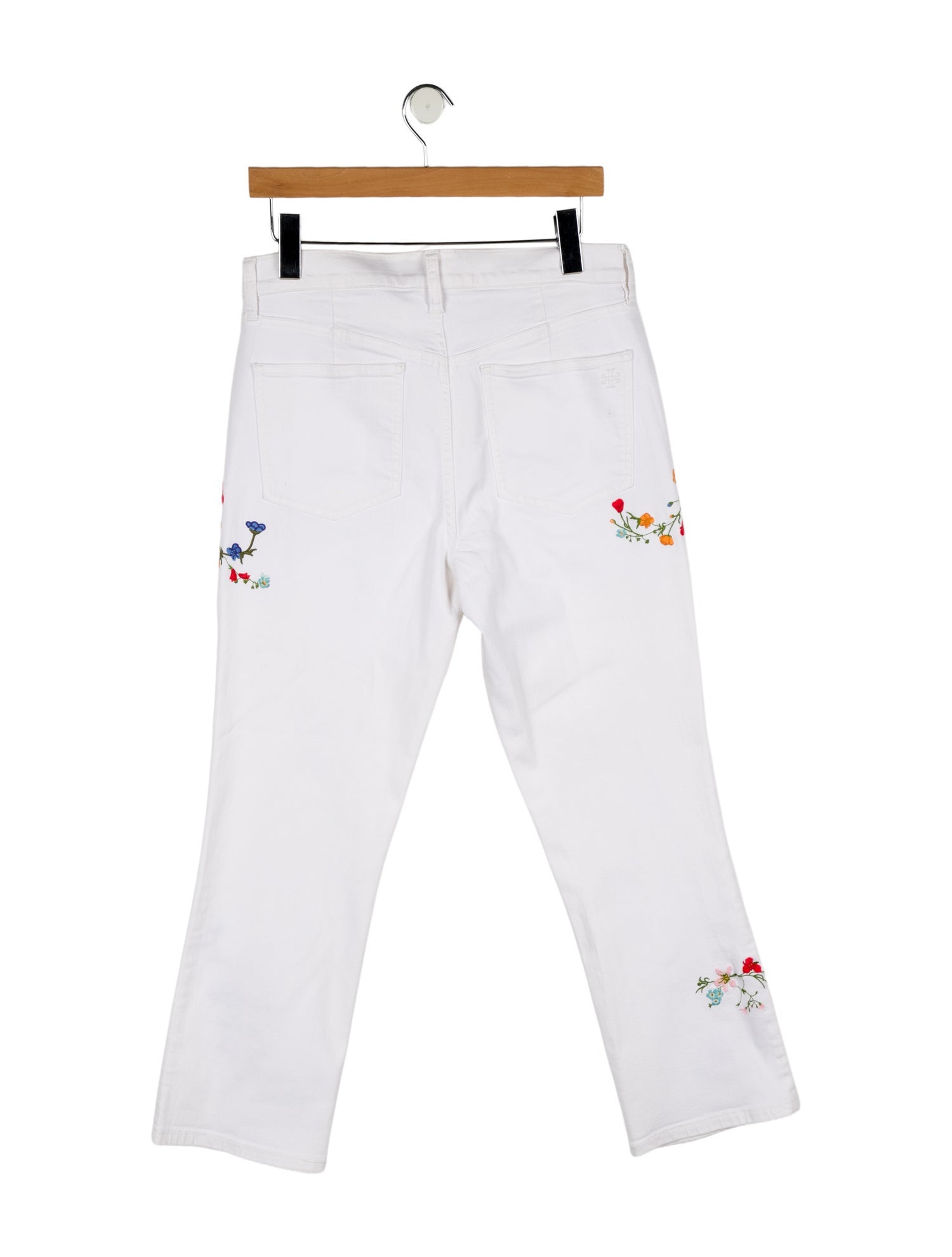 Tory Burch High-Rise Straight Leg Jeans