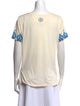 Tory Burch Printed Scoop Neck T-Shirt