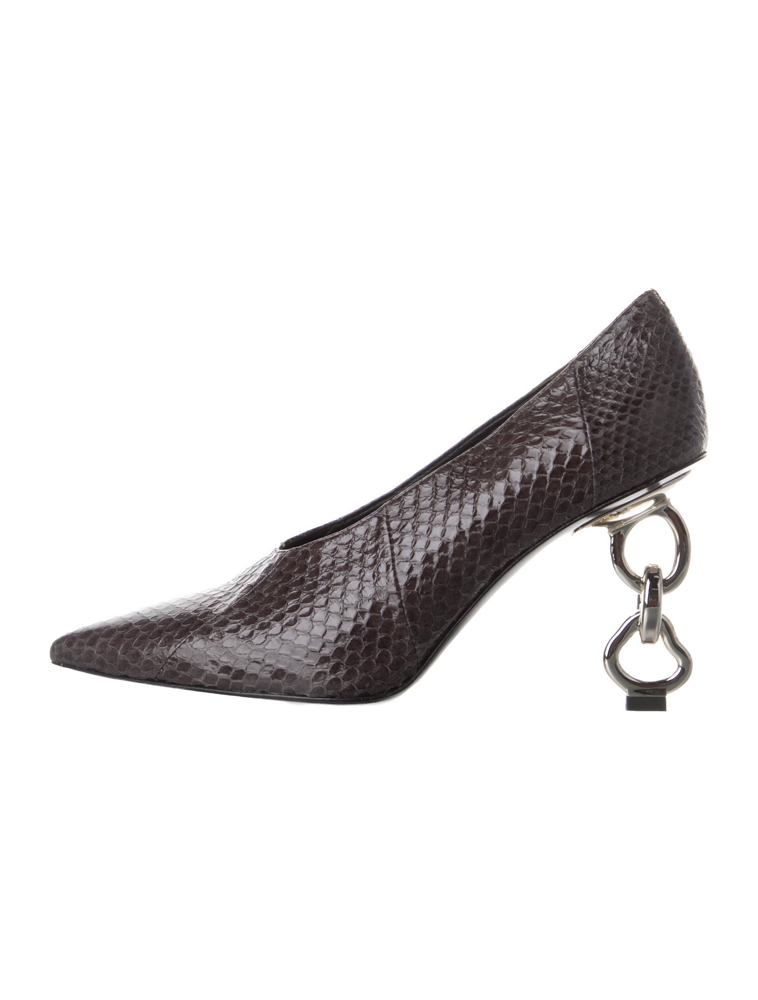 Tory Burch Snakeskin Animal Print Pumps