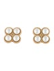Tory Burch Faux Pearl Rope Clover Stud Earrings