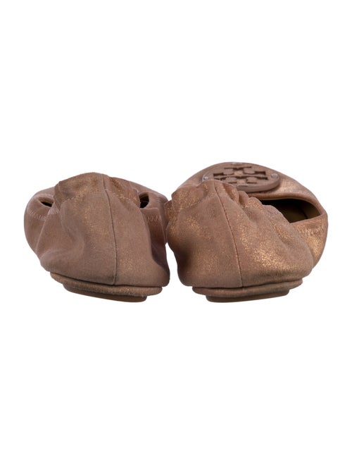 Tory Burch Signature Logo Suede Ballet Flats