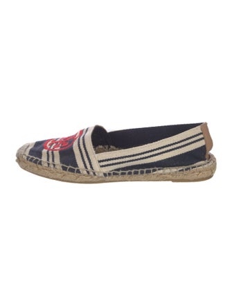 Tory Burch Signature Logo Canvas Espadrilles