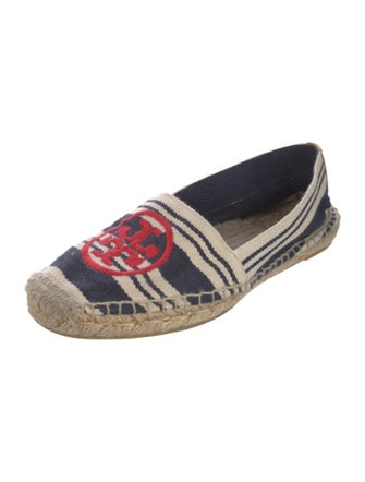 Tory Burch Signature Logo Canvas Espadrilles