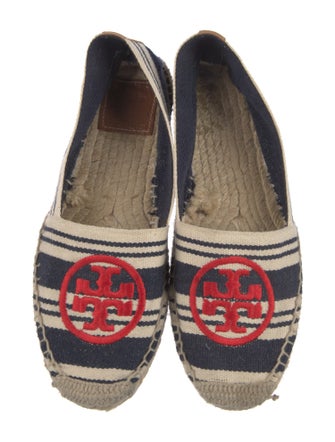 Tory Burch Signature Logo Canvas Espadrilles
