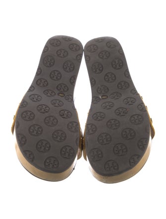 Tory Burch Patent Leather Printed Slides