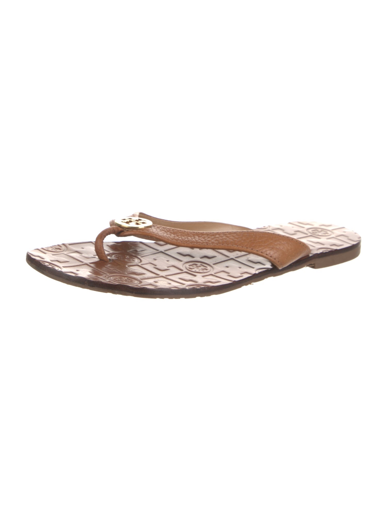 Tory Burch Leather Flip Flops