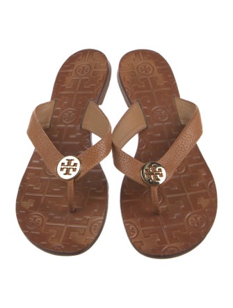 Tory Burch Leather Flip Flops