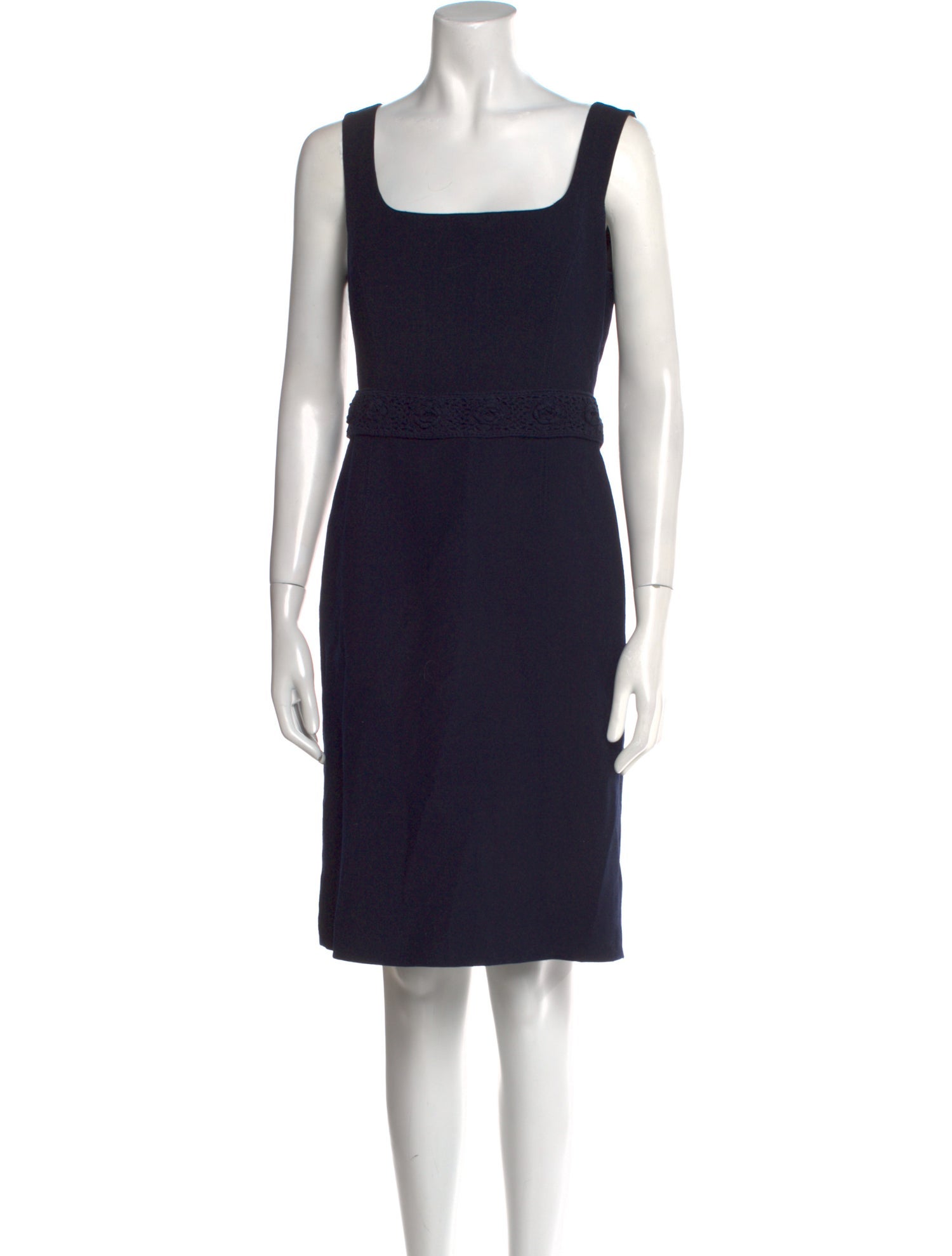 Tory Burch Square Neckline Knee-Length Dress