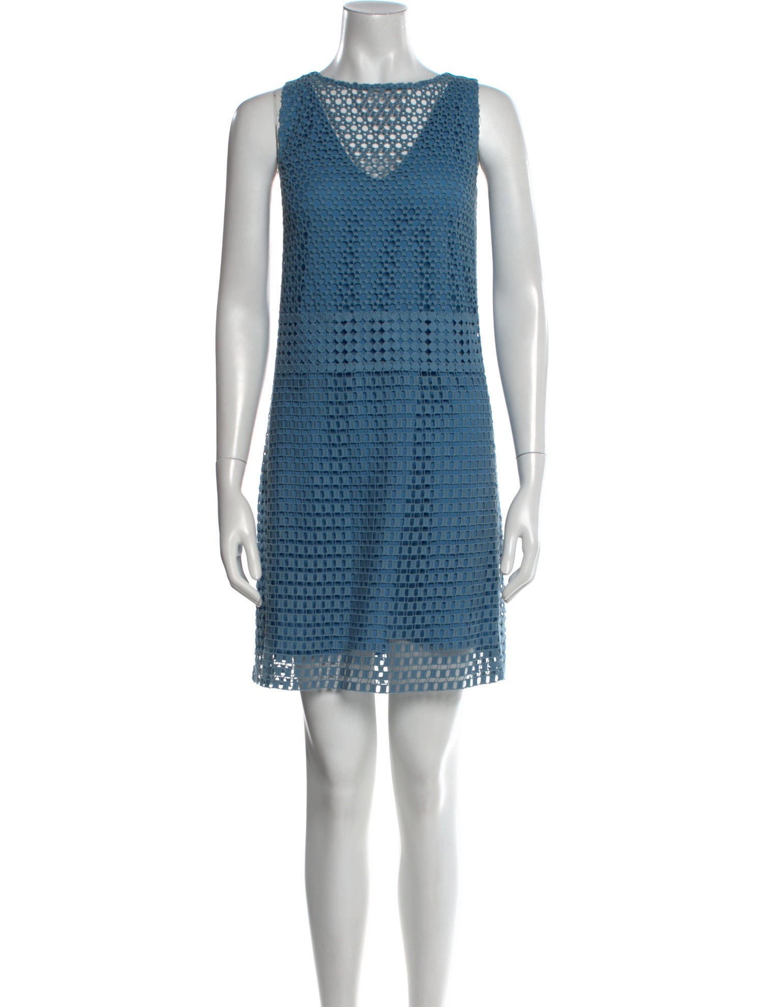 Tory Burch Bateau Neckline Mini Dress