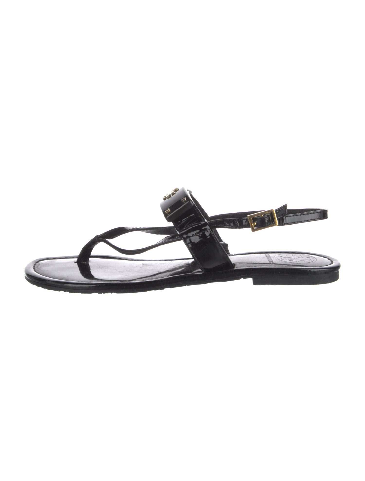 Tory Burch Patent Leather Slingback Sandals