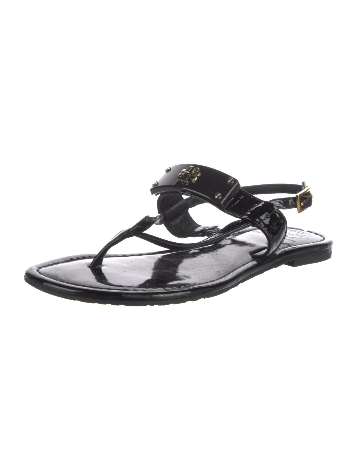 Tory Burch Patent Leather Slingback Sandals