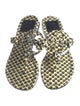 Tory Burch Patent Leather Polka Dot Print Slides