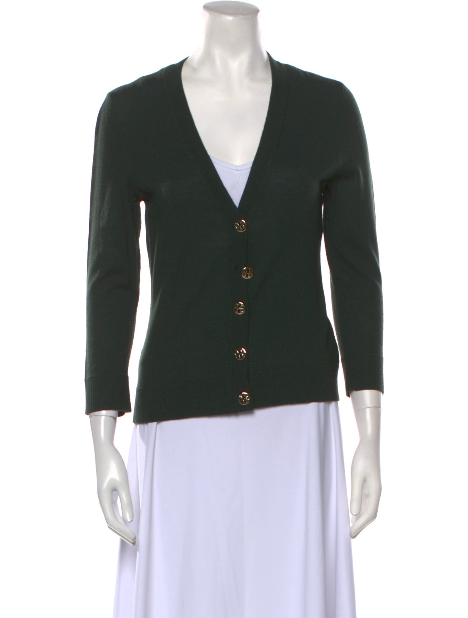 Tory Burch Merino Wool V-Neck Sweater