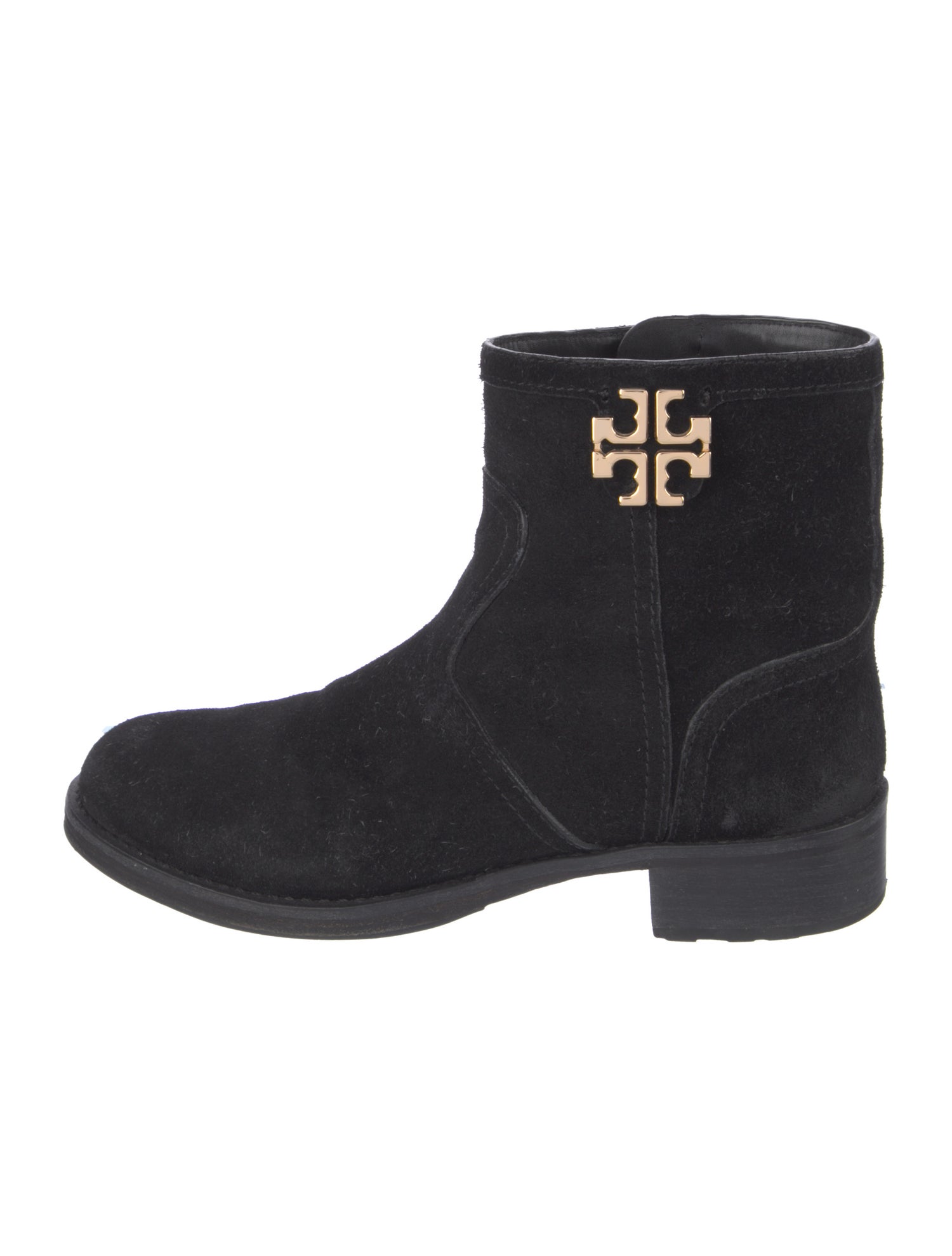 Tory Burch Suede Moto Boots