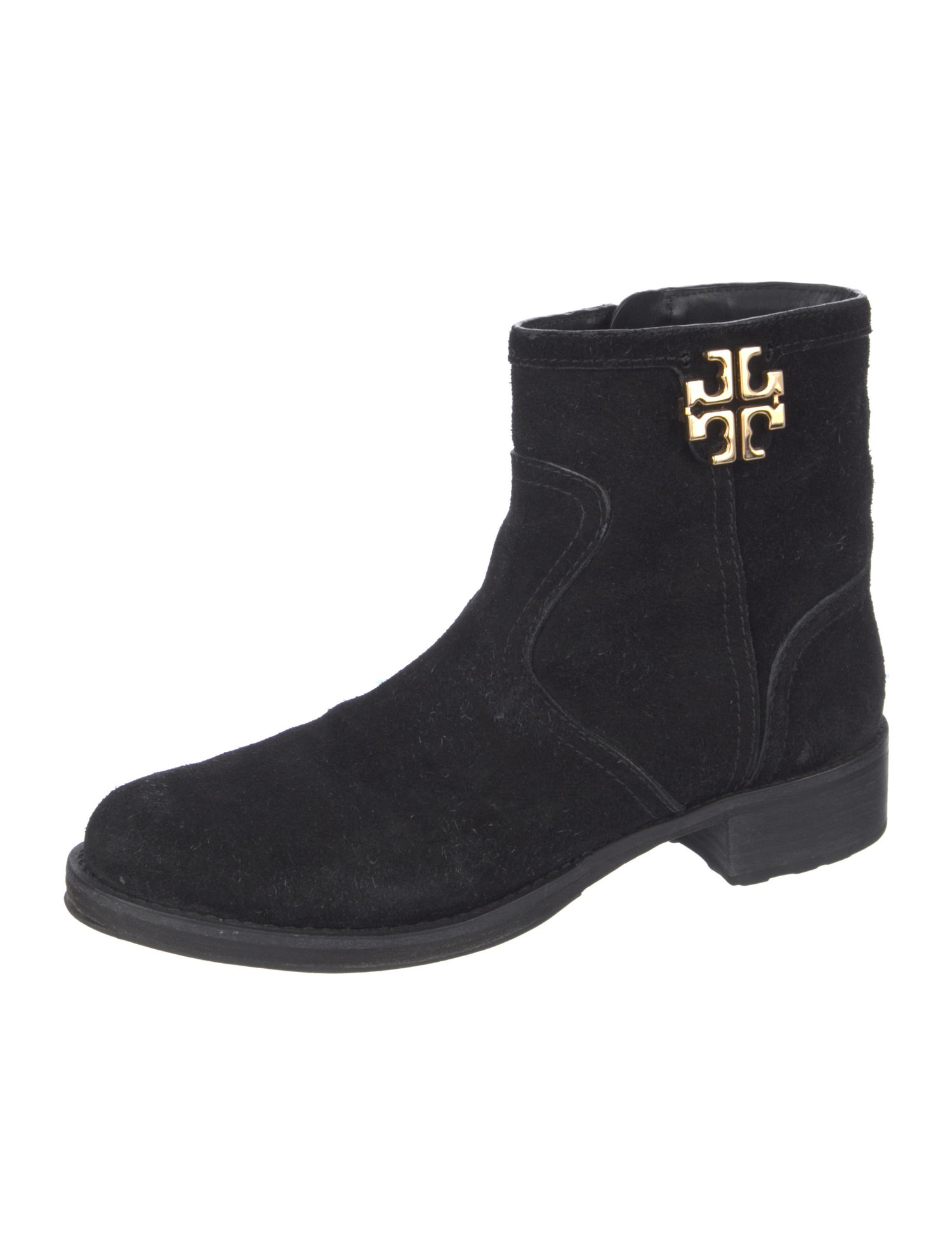Tory Burch Suede Moto Boots