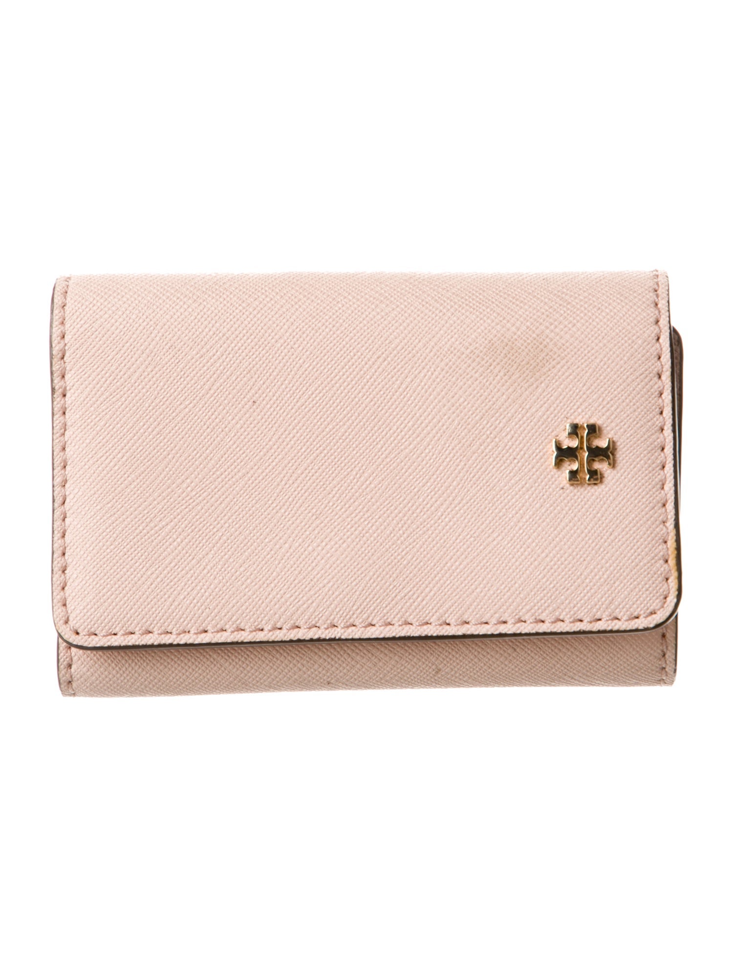 Tory Burch Leather Keychain Wallet