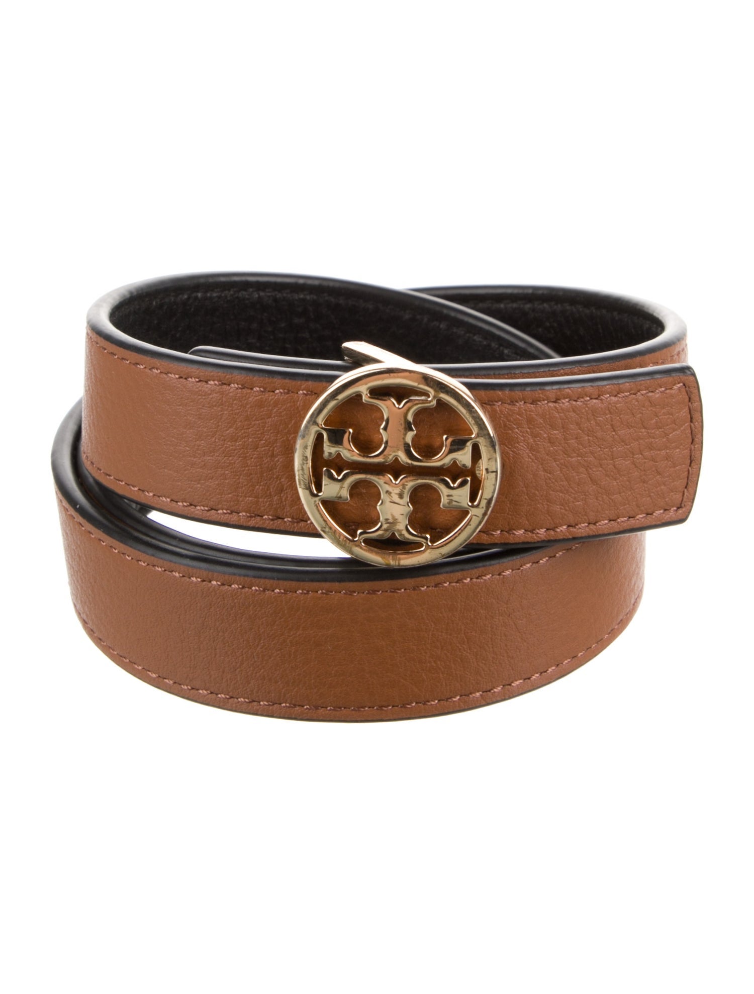 Tory Burch Signature Logo Skinny Belt