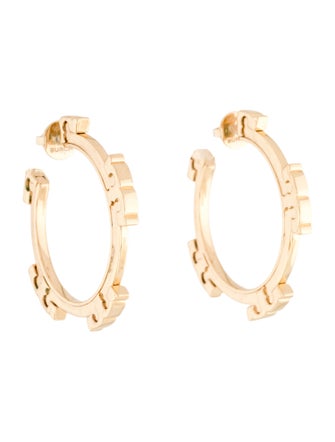 Tory Burch TT Hoop Earrings