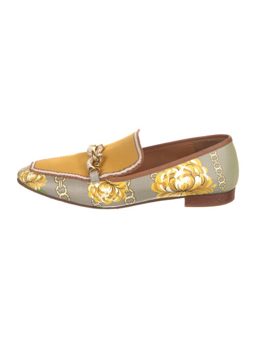 Tory Burch Printed Chain-Link Accents Loafers