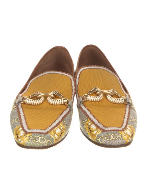 Tory Burch Printed Chain-Link Accents Loafers