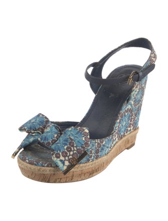 Tory Burch Canvas Animal Print Espadrilles