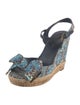 Tory Burch Canvas Animal Print Espadrilles