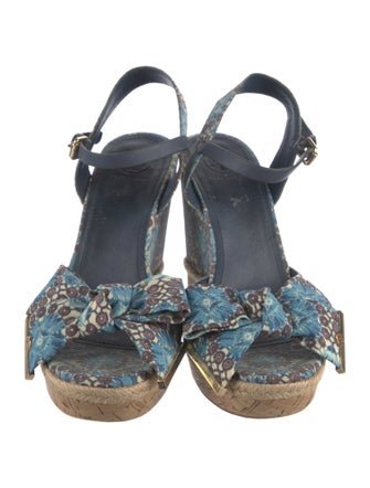 Tory Burch Canvas Animal Print Espadrilles