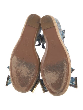 Tory Burch Canvas Animal Print Espadrilles