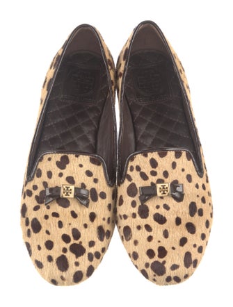 Tory Burch Ponyhair Animal Print Loafers