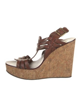 Tory Burch Leather T-Strap Sandals