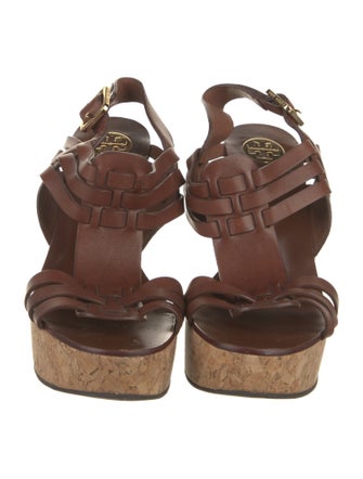 Tory Burch Leather T-Strap Sandals