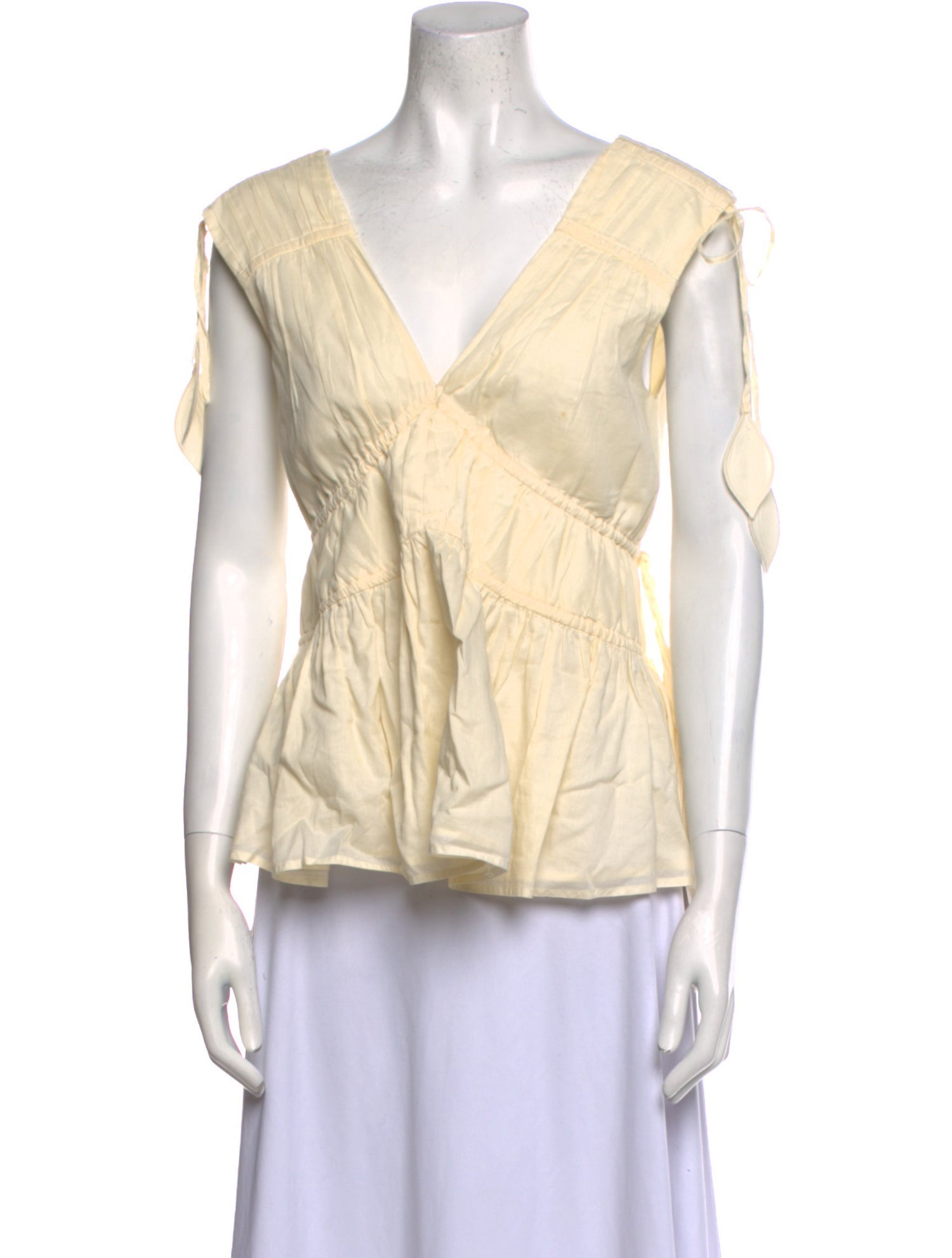 Tory Burch V-Neck Short Sleeve Top