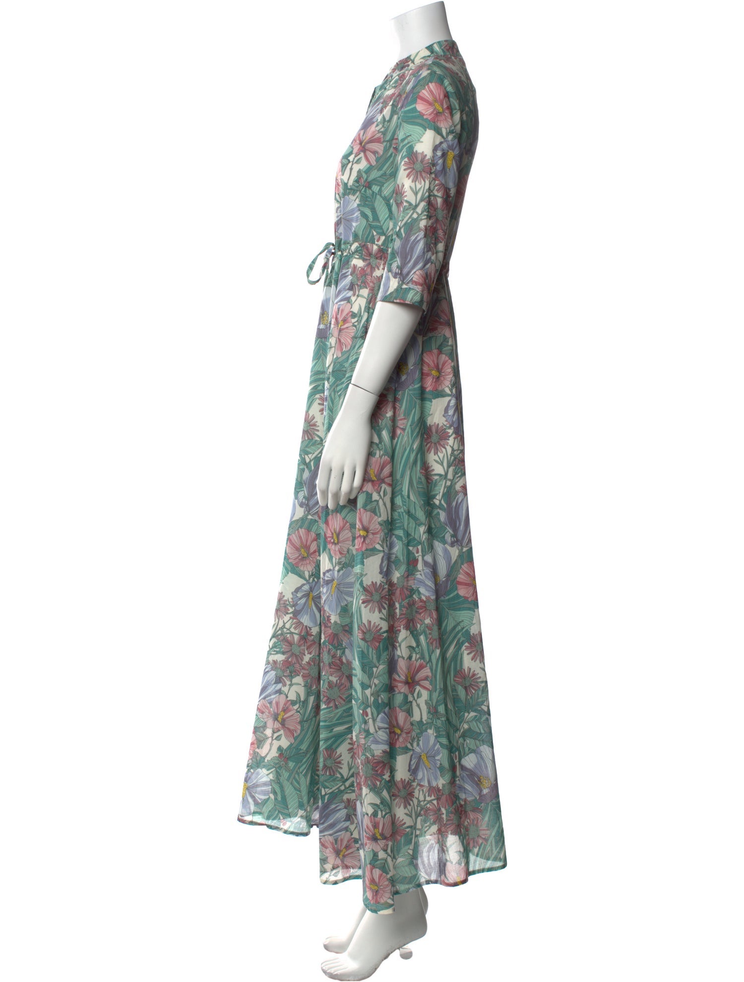Tory Burch Floral Print Long Dress w/ Tags