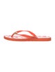 Tory Burch Rubber Printed Flip Flops