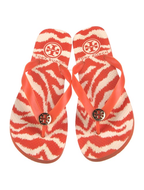 Tory Burch Rubber Printed Flip Flops