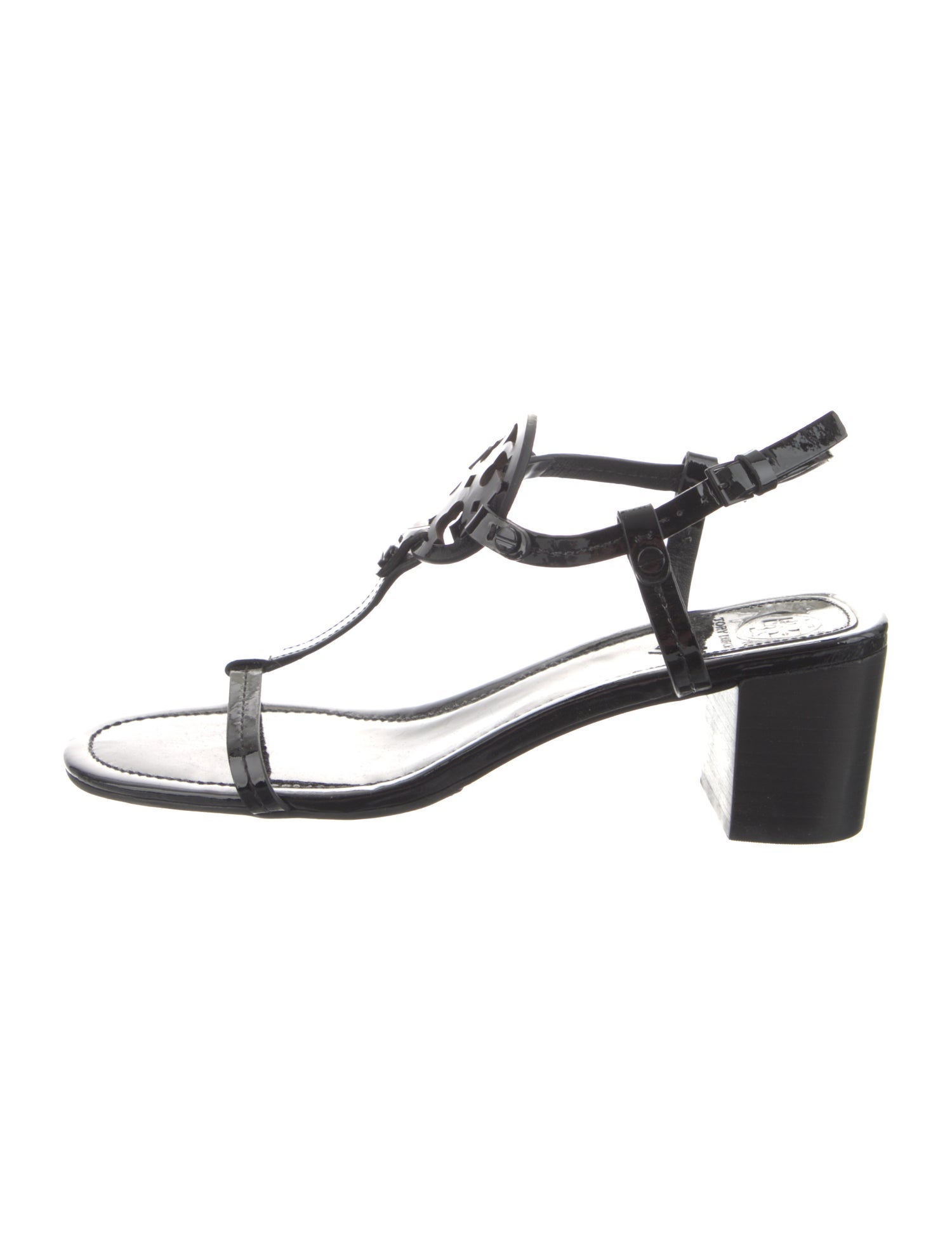 Tory Burch Patent Leather T-Strap Sandals