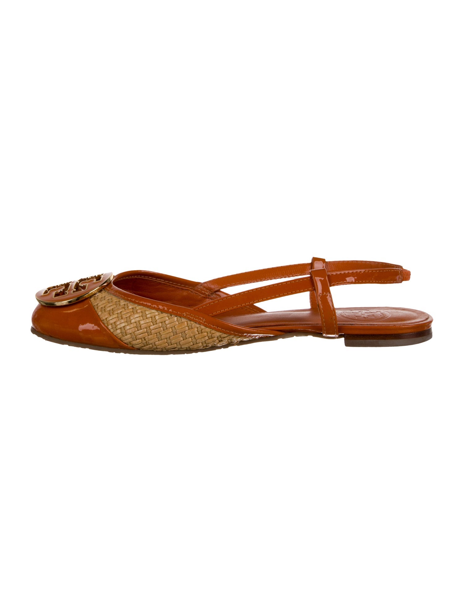 Tory Burch Patent Leather Slingback Sandals