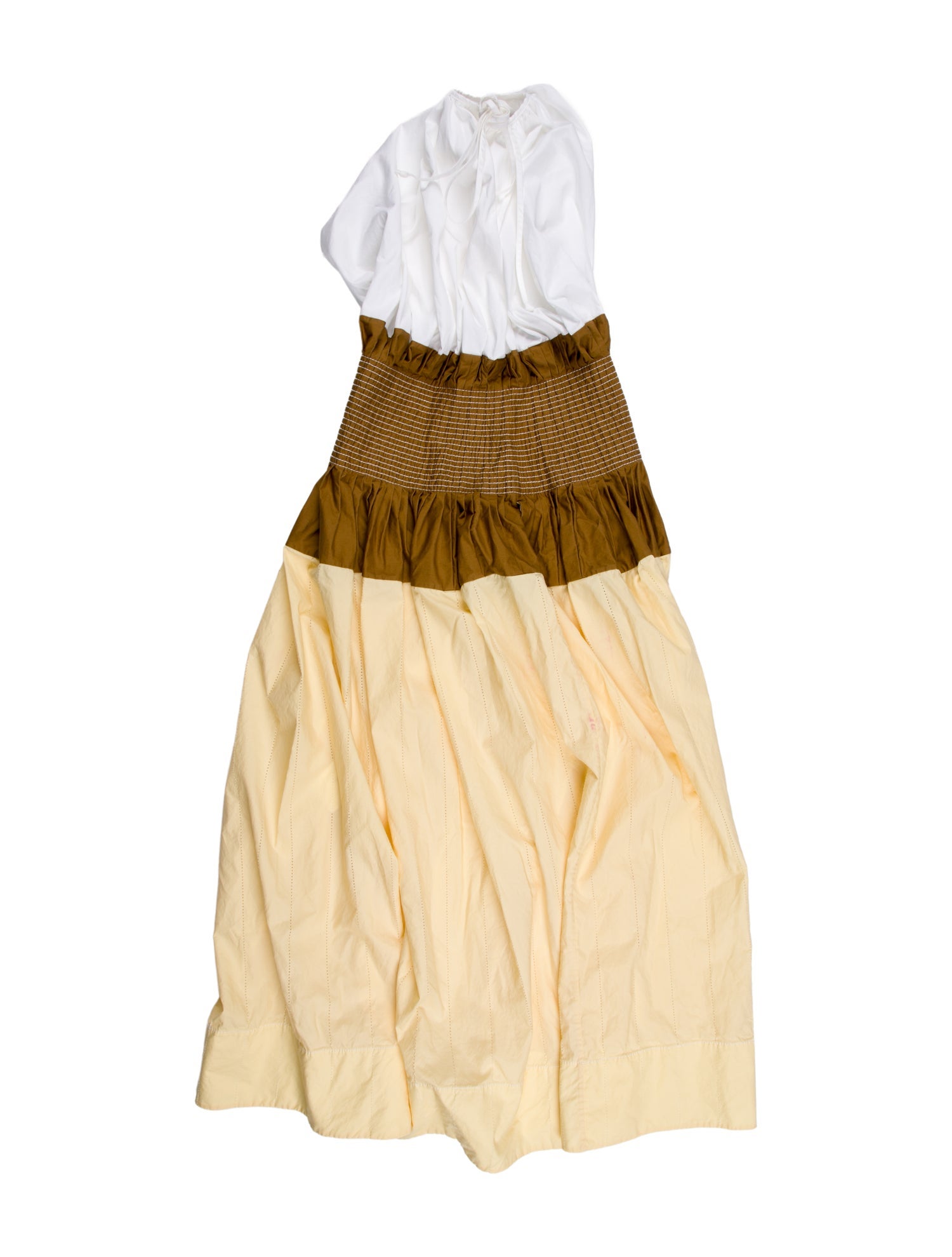 Tory Burch Colorblock Pattern Long Dress