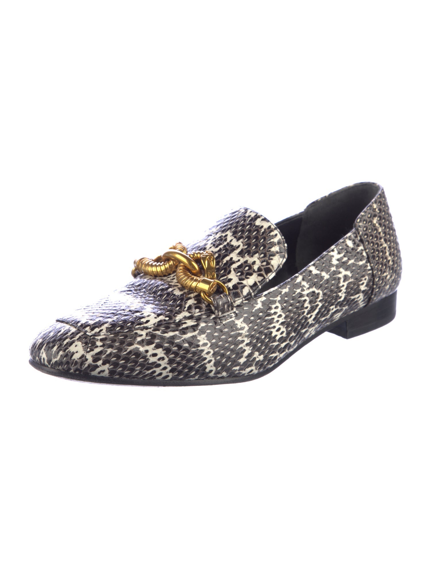 Tory Burch Snakeskin Animal Print Loafers