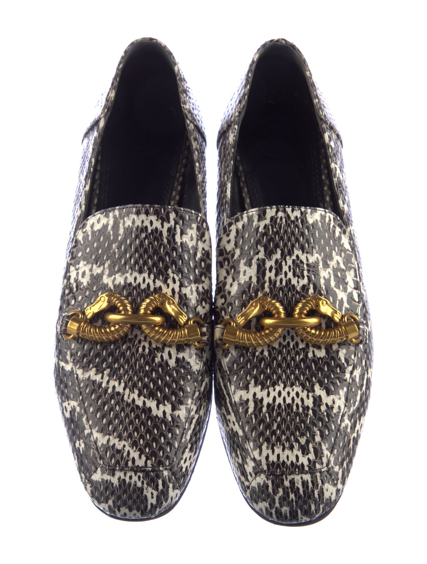 Tory Burch Snakeskin Animal Print Loafers