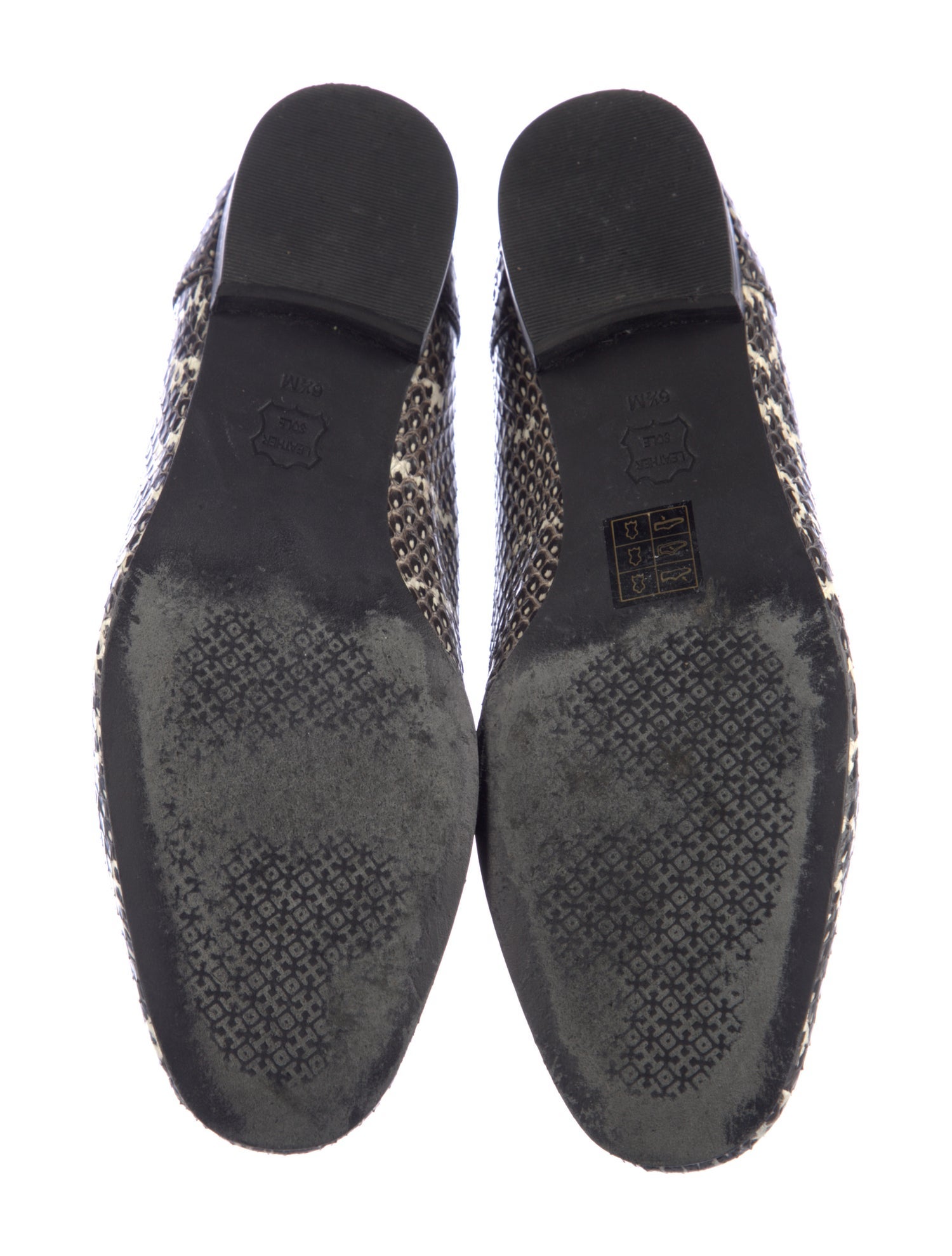 Tory Burch Snakeskin Animal Print Loafers